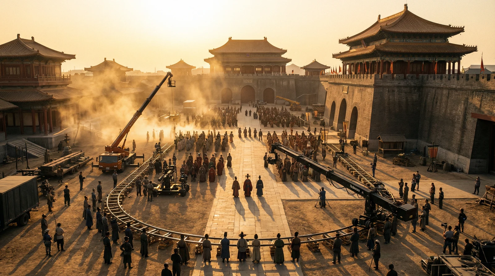 国产精品国产视频栏目大型影视拍摄基地全景